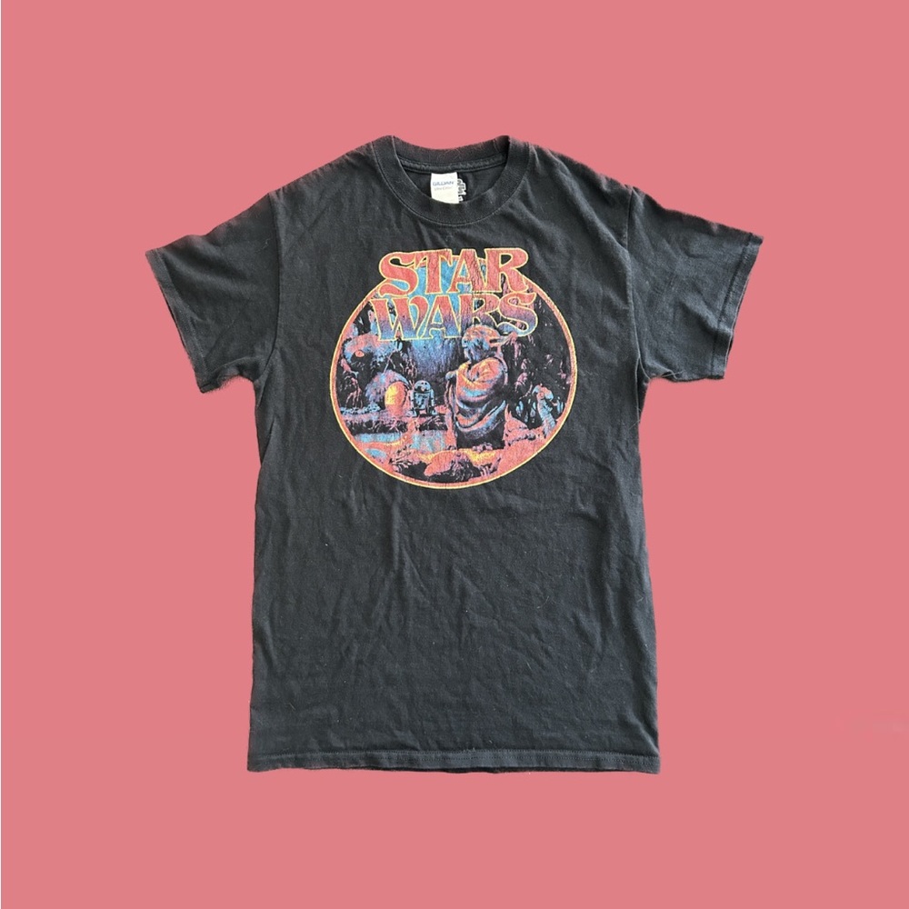 Star Wars Retro Yoda Circle Tee Men’s Small
